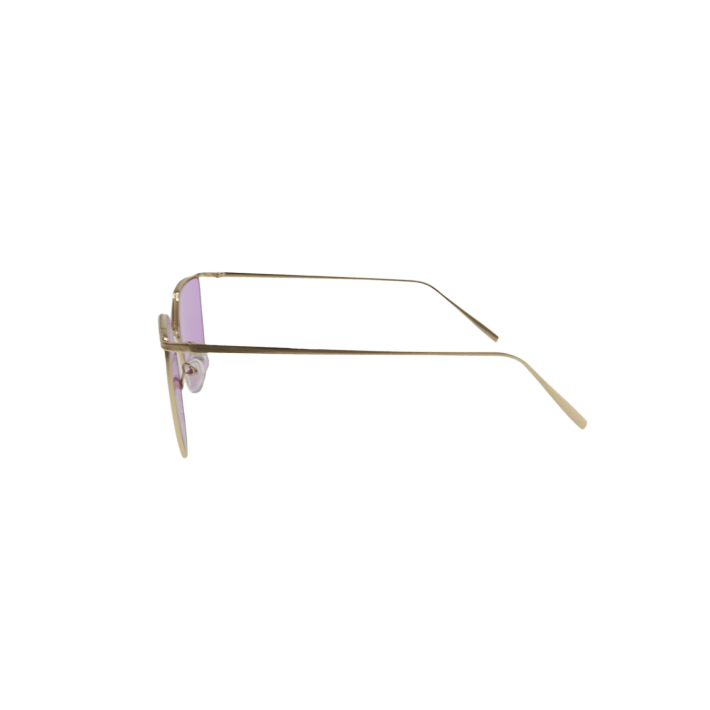 Classic Alton Aviator Sunglasses by JNY with gold metal frame and bold purple UV400 lenses.
