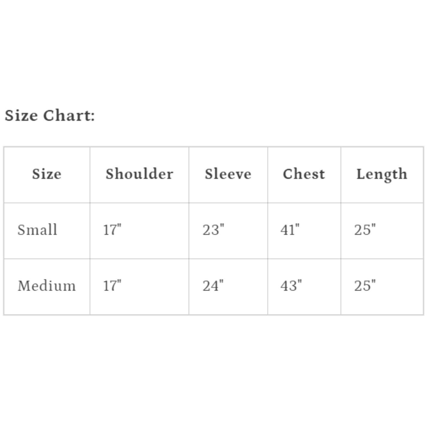 Men's Flagstone Mid Length Sleeve Button Down Cardigan size chart