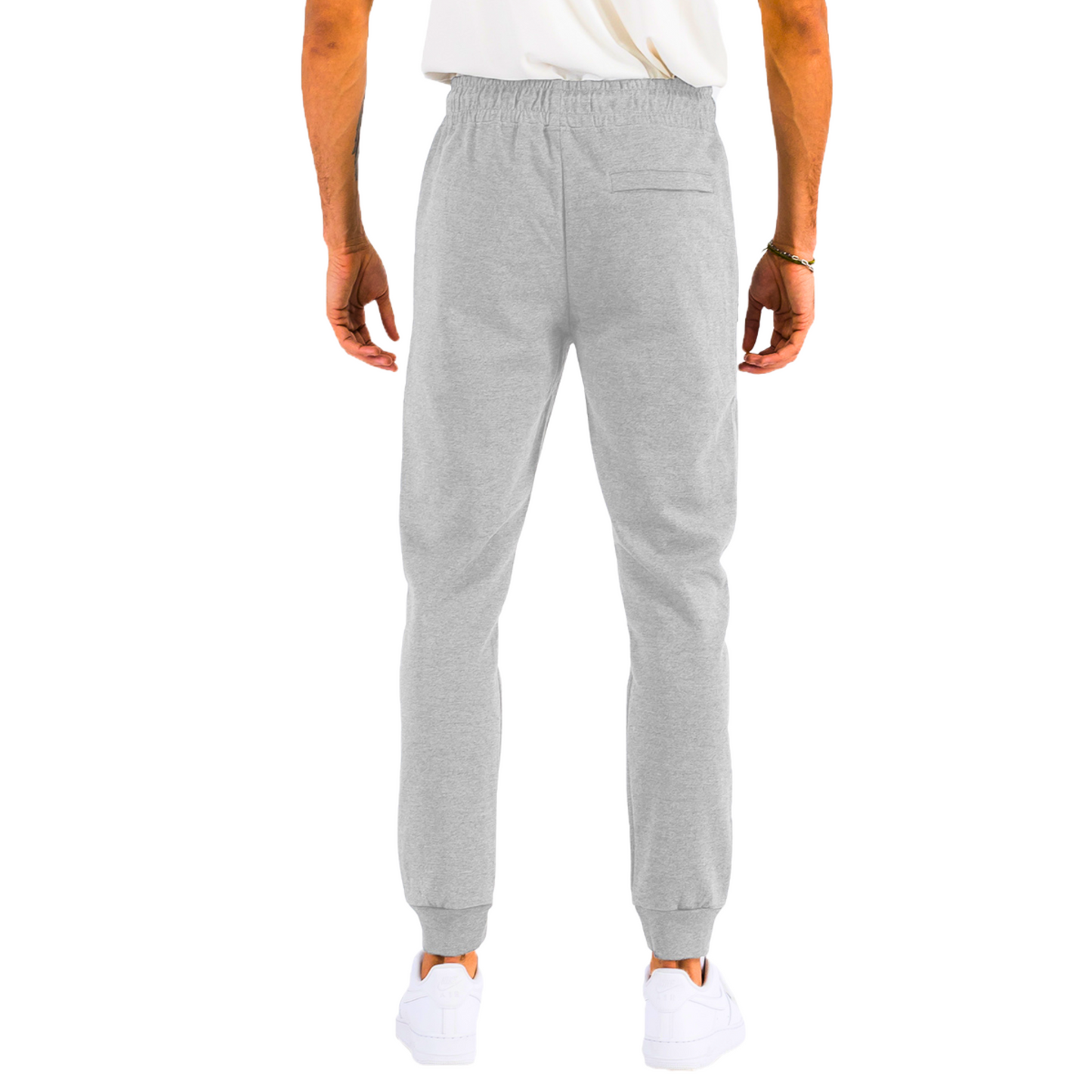 Men's Slim-Fit Sport Heathered Gray Sweatpants with Drawstring - Ash and Chrome Clothing Co LLC