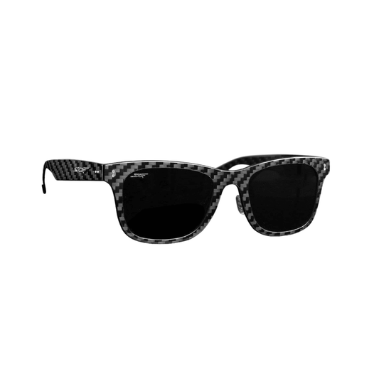 Men's Classic Carbon Fiber SCF Polarized Sunglasses with square frames, UV400 polarized lenses, and lightweight carbon fiber design.