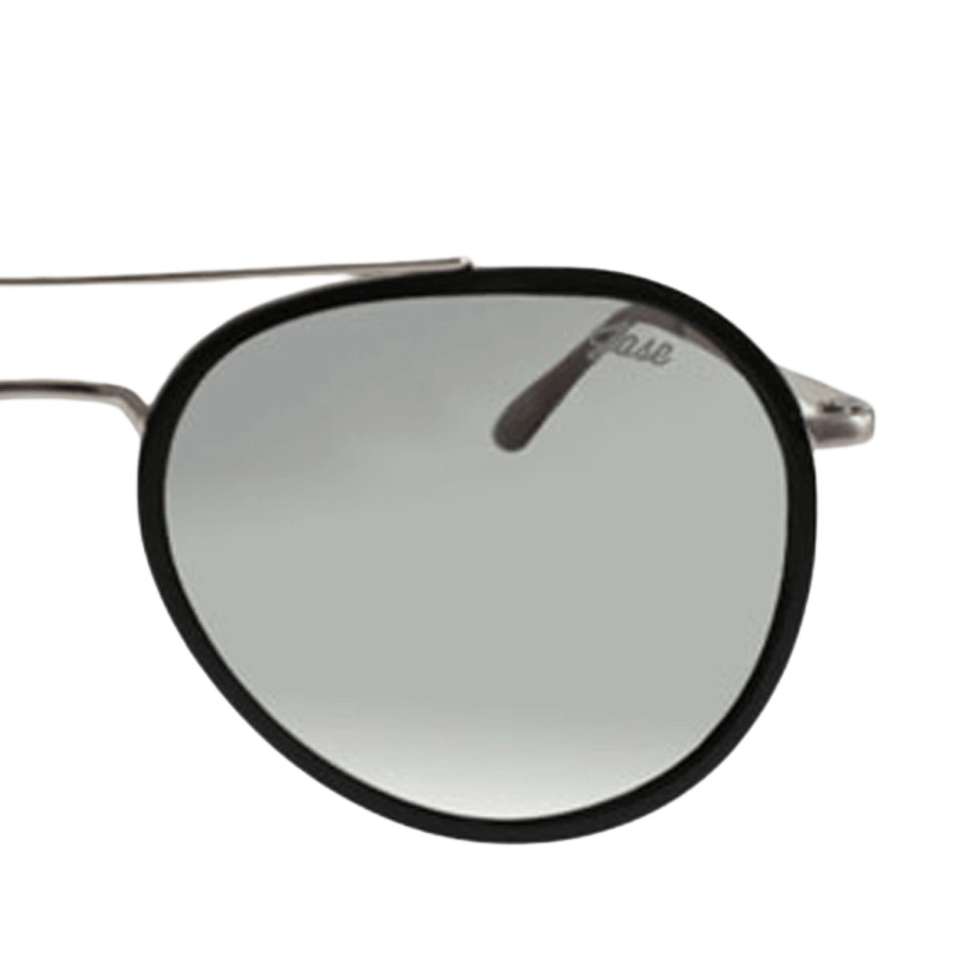 Classic Stark Silver with Smoky Lens Sunglasses by JNY with reflective silver mirror lenses, metal alloy frame, and metal trim above the bridge.