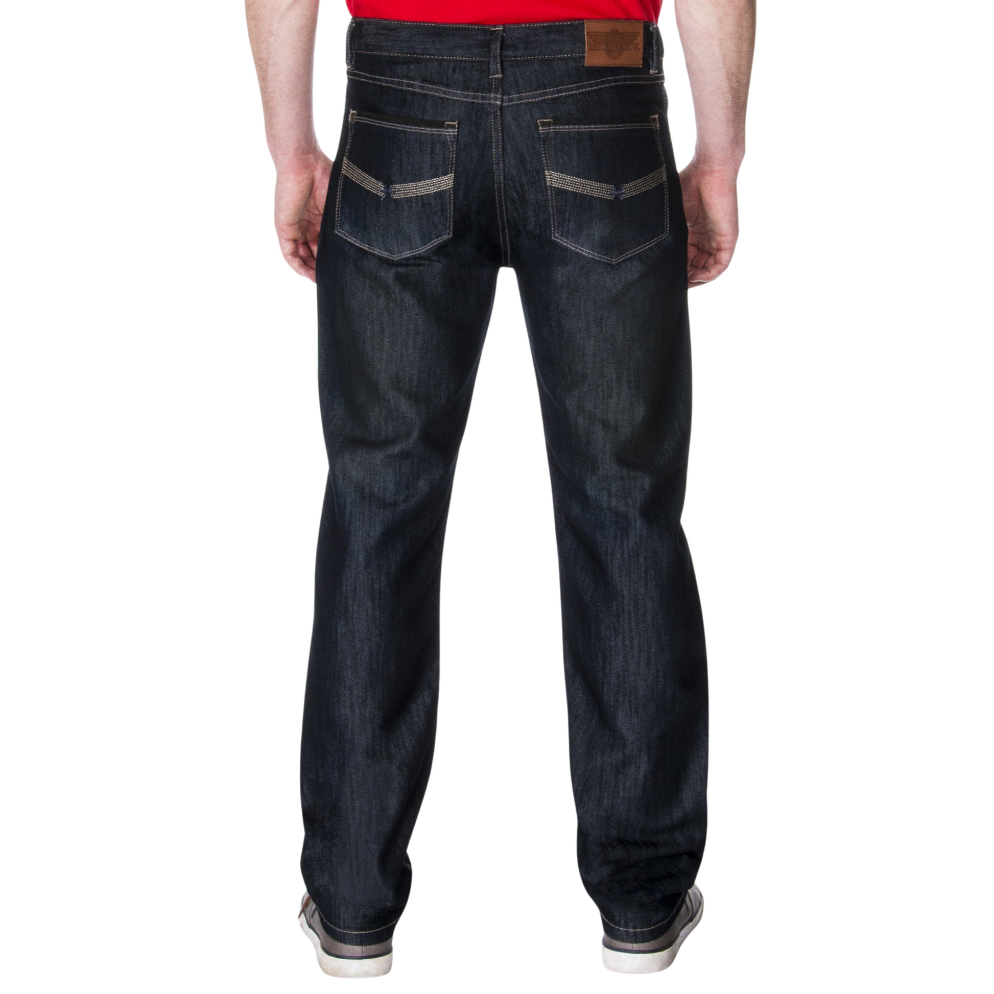 Men's Fashion 65 Premium Denim Dark Wash Jeans - Ash and Chrome Clothing Co LLC