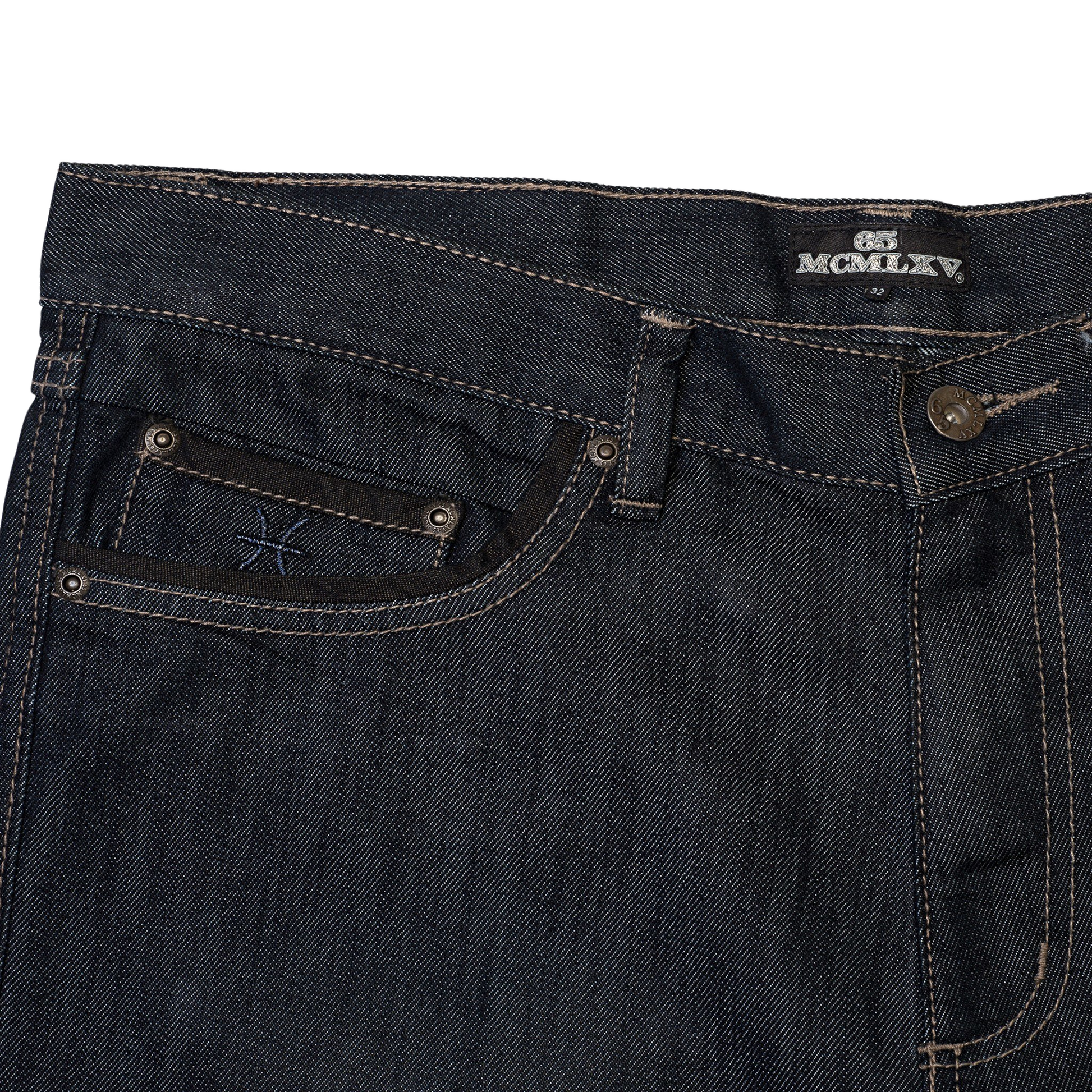 Men's Fashion 65 Premium Denim Dark Wash Jeans - Ash and Chrome Clothing Co LLC