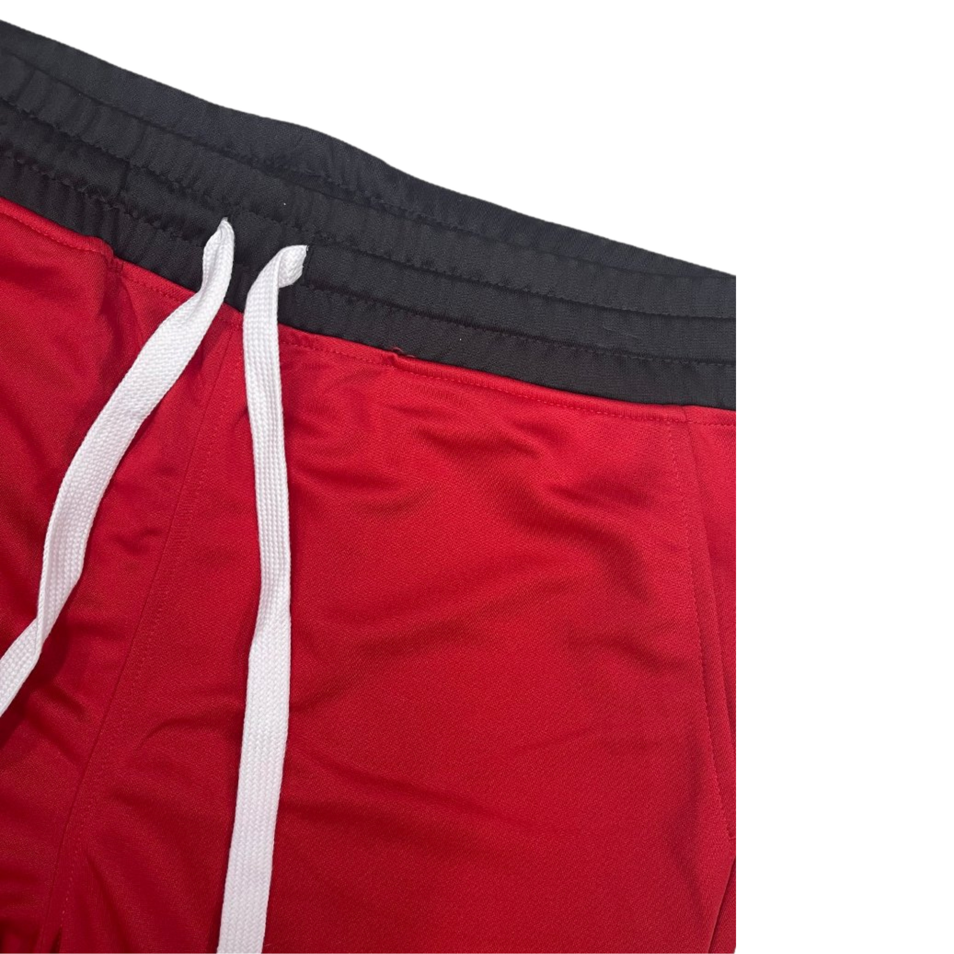 Men's Active Basketball Sports Shorts Red and Black - Ash and Chrome Clothing Co LLC