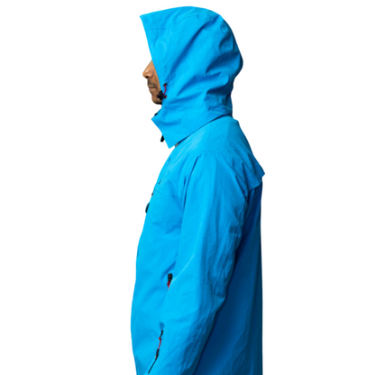Men's Apricoat Adventurer 2.0 Weatherproof Rain Jacket in sky blue, featuring 16 integrated pockets, built-in gloves, and made from recycled materials.