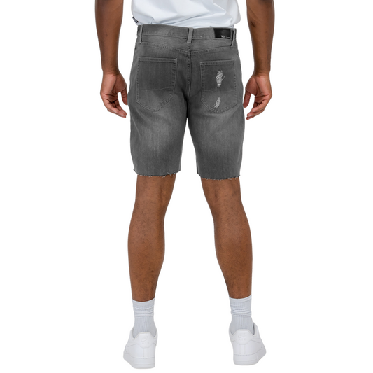 Men's Classic Stonewashed Distressed Denim Shorts - Ash and Chrome Clothing Co LLC