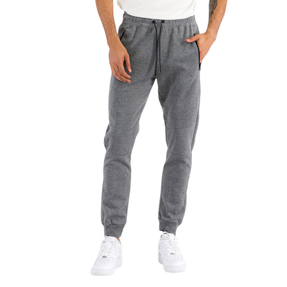 Men's Comfort Plus Heathered Gray Sweats with Zipper Pockets - Ash and Chrome Clothing Co LLC