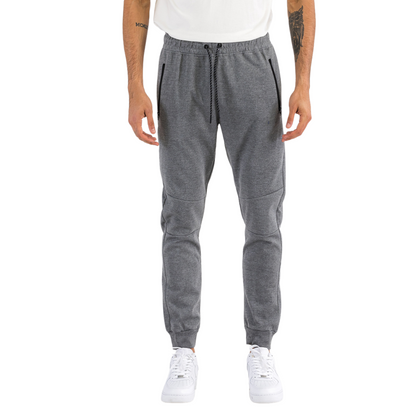Men's Comfort Plus Heathered Gray Sweats with Zipper Pockets - Ash and Chrome Clothing Co LLC