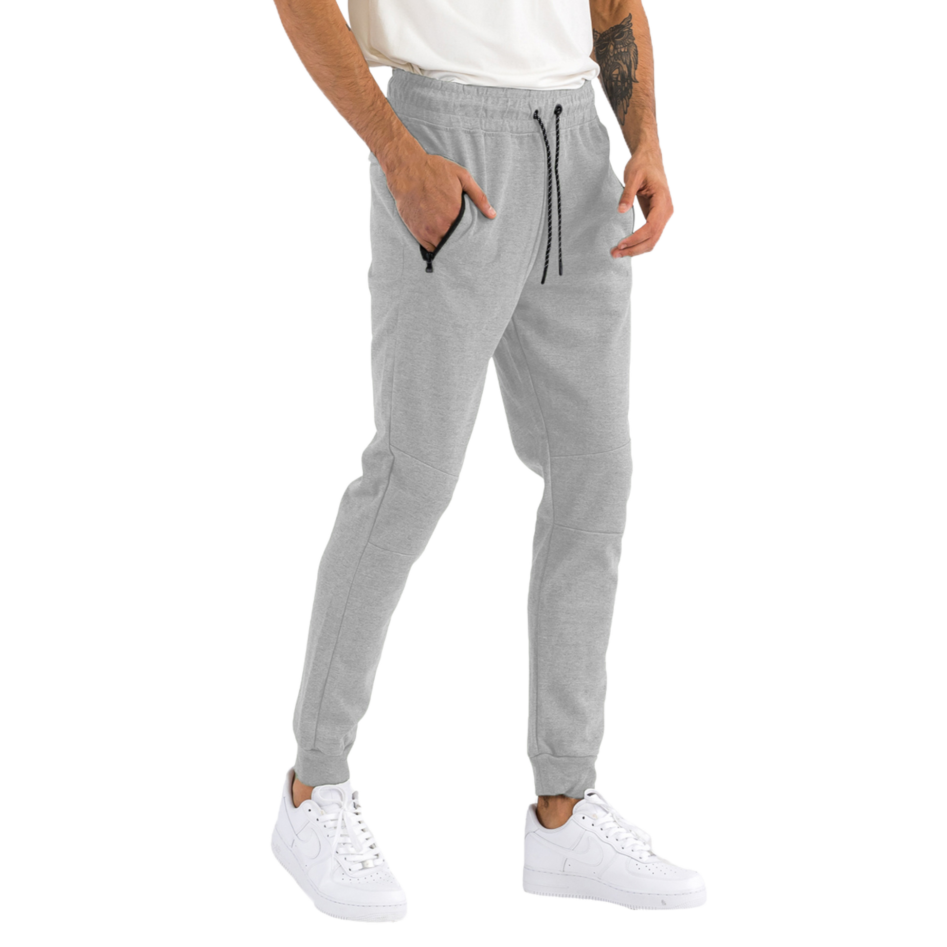 Men's Comfort Sport Heathered Gray Sweatpants - Ash and Chrome Clothing Co LLC