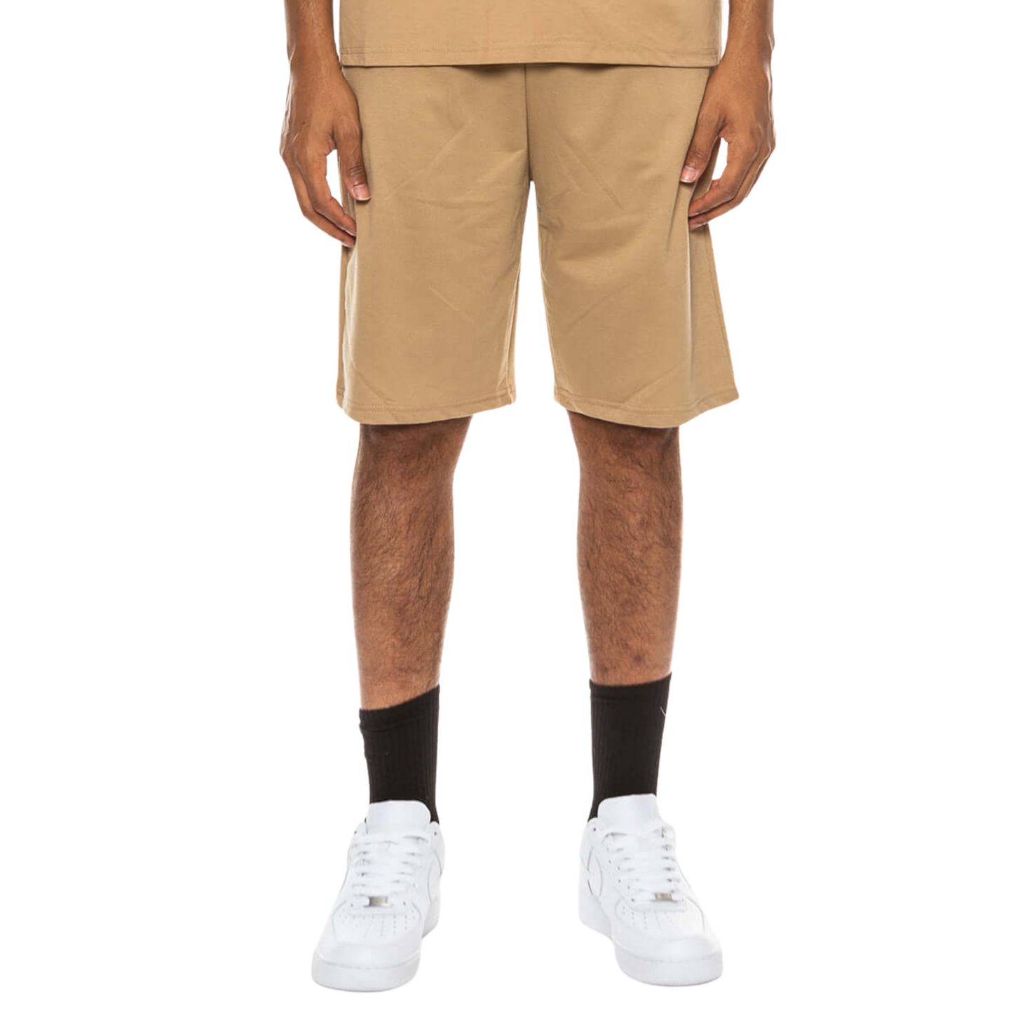 Men's Cotton Blend Comfort Shorts with Checkered Accents