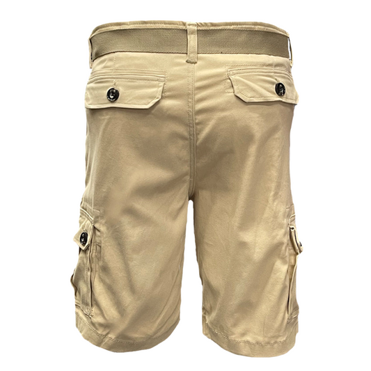 Men's Deluxe Pro Cargo Shorts with Matching Belt - Ash and Chrome Clothing Co LLC
