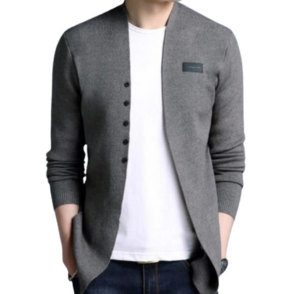 Men's Designer Slim-Fit Blazer with Faux Button Accent - Ash and Chrome Clothing Co LLC
