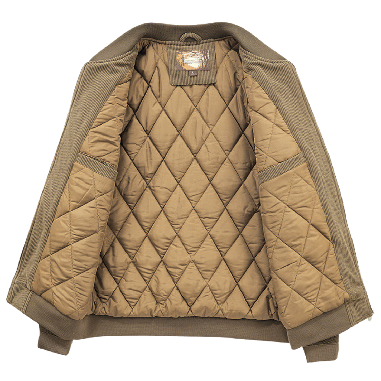 Men's Free Spirit Cotton Blend Bomber with Elbow Patchwork - Ash and Chrome Clothing Co LLC