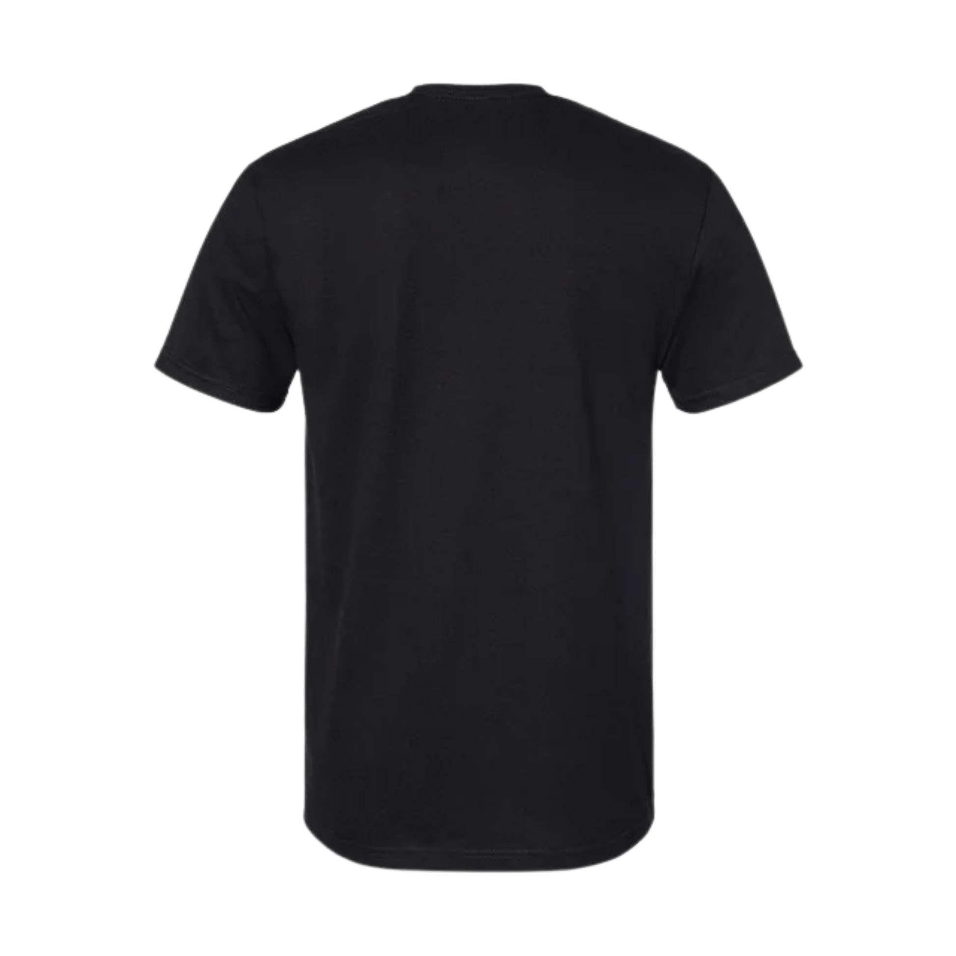 Men's Horizontal Stripes Super Soft Cotton Tee Shirt – black short-sleeve crew neck with white horizontal stripe pattern, made from 100% premium cotton.