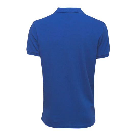 Men's Nautical Cotton Polo Shirt in Maritime Blue - Ash and Chrome Clothing Co LLC