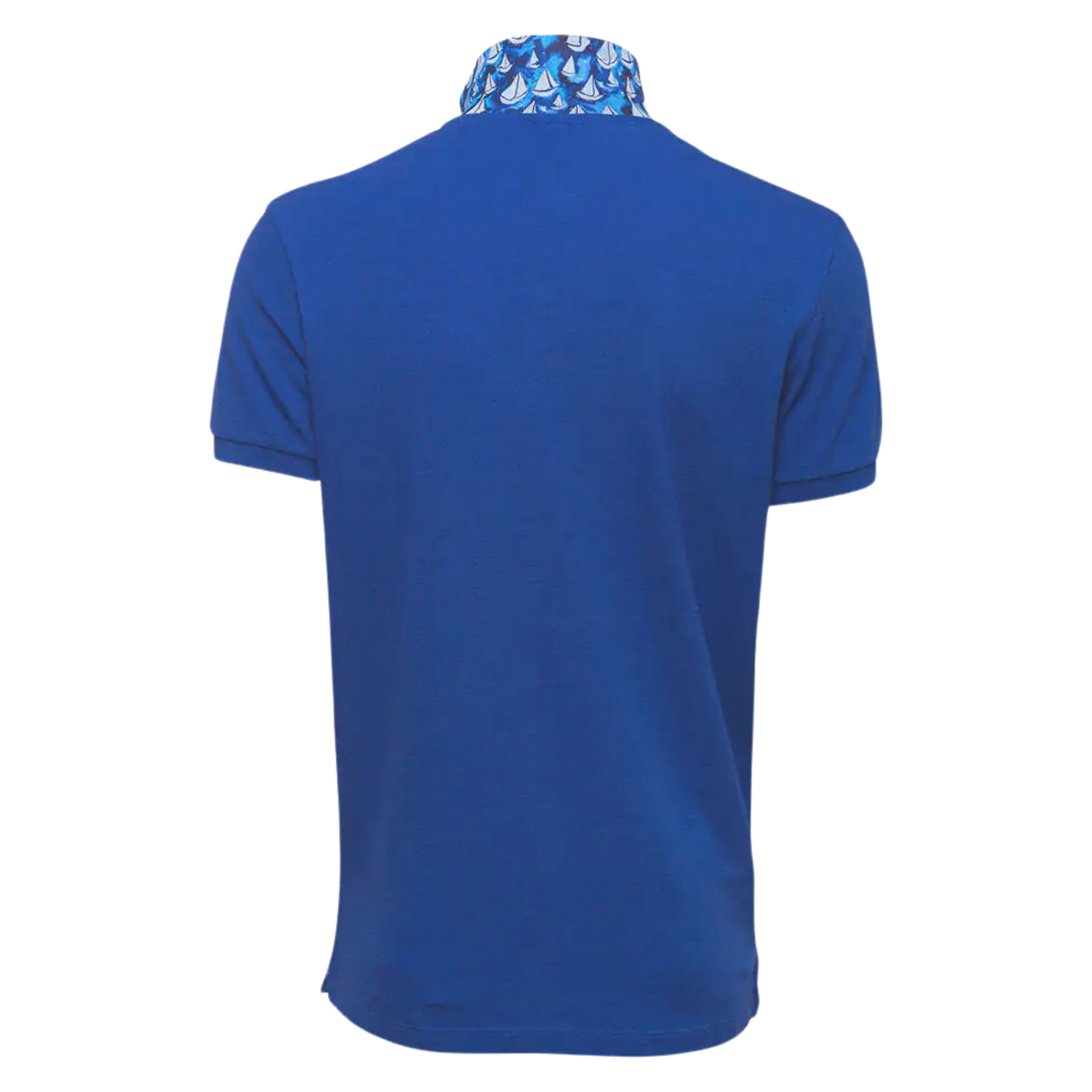 Men's Nautical Cotton Polo Shirt in Maritime Blue - Ash and Chrome Clothing Co LLC