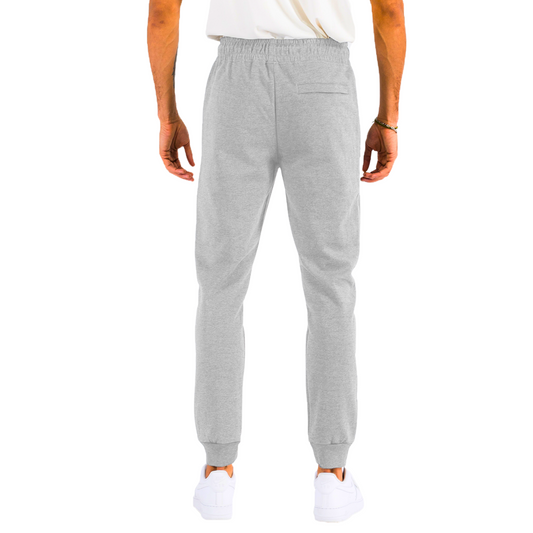 Men's Slim-Fit Sport Heathered Gray Sweatpants with Drawstring - Ash and Chrome Clothing Co LLC