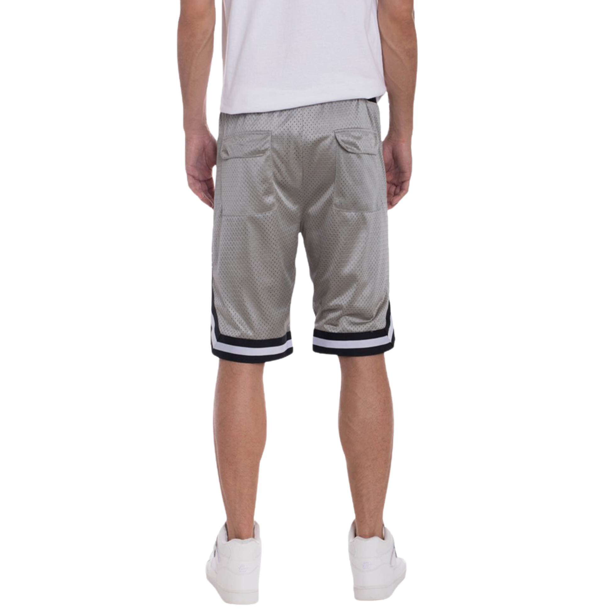 Men's Solid Mesh Basketball Pro Active Shorts - Ash and Chrome Clothing Co LLC