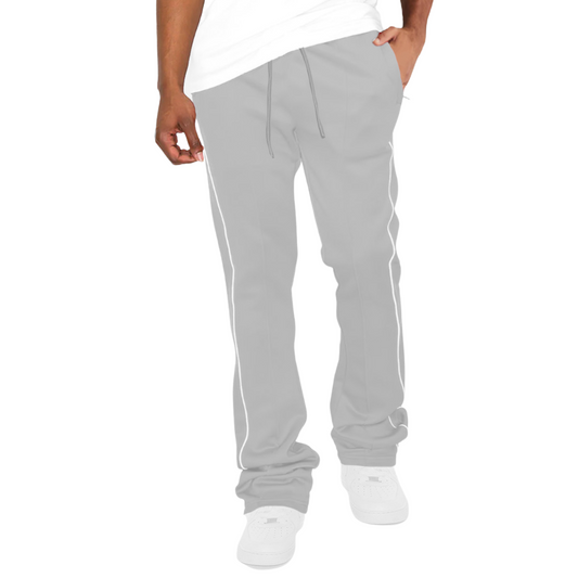Men’s Stacked and Flared Joggers with Zip Pockets - Ash and Chrome Clothing Co LLC