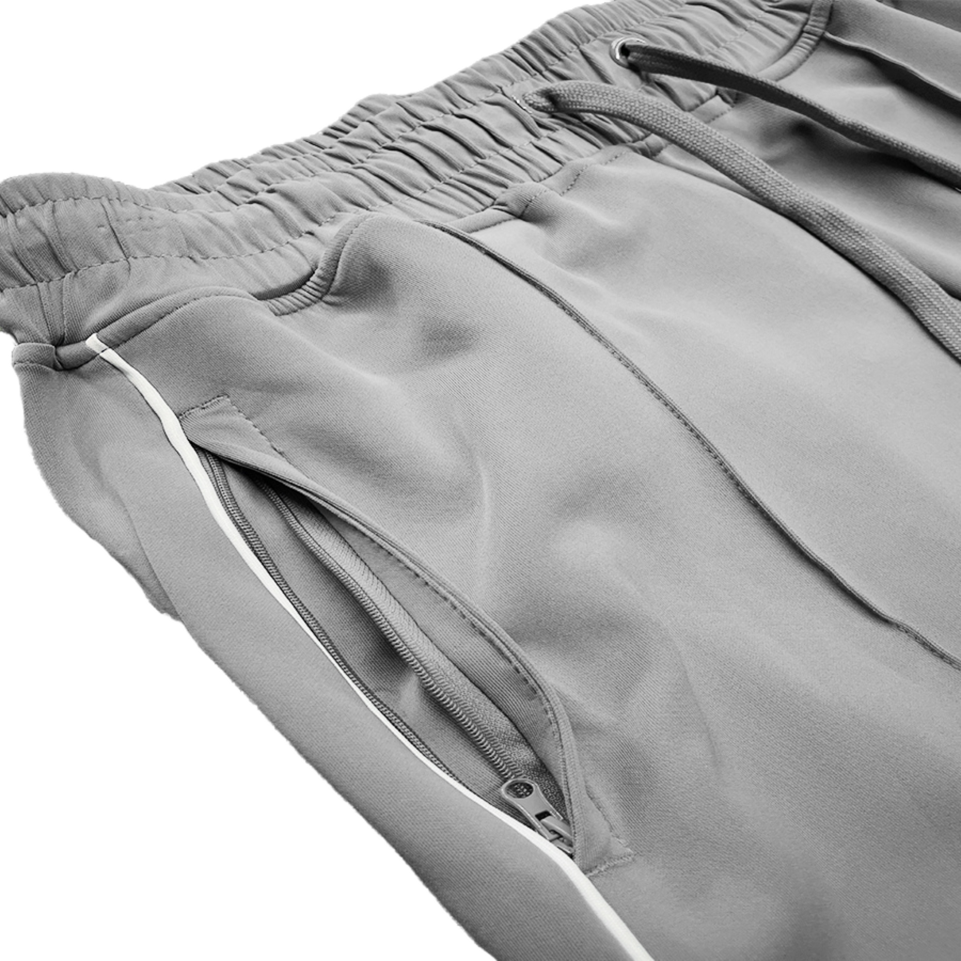 Men’s Stacked and Flared Joggers with Zip Pockets - Ash and Chrome Clothing Co LLC