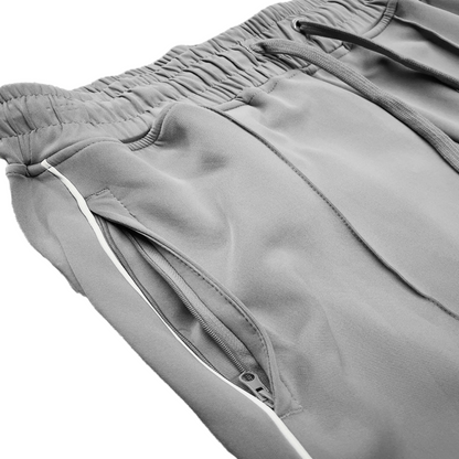 Men’s Stacked and Flared Joggers with Zip Pockets - Ash and Chrome Clothing Co LLC