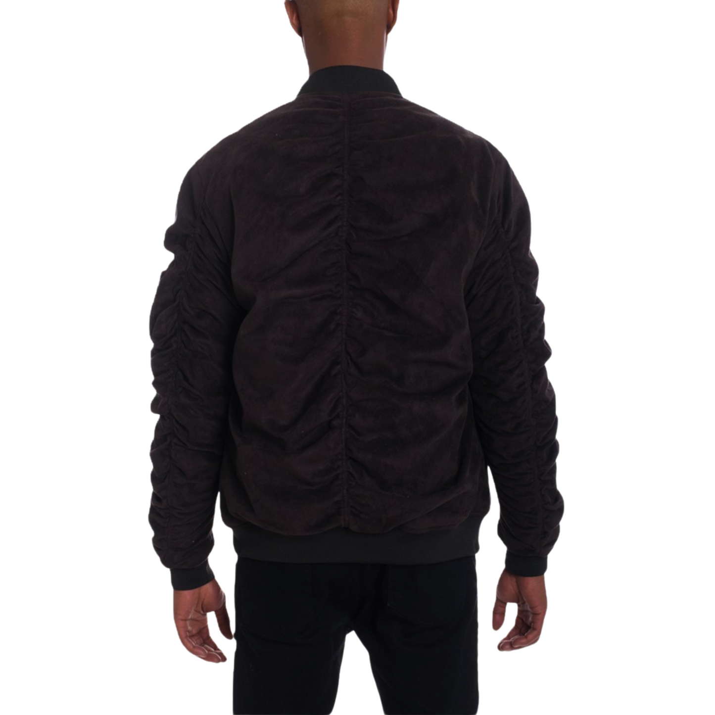 Men's Super Soft Faux Suede Military Bomber Jacket - Ash and Chrome Clothing Co LLC