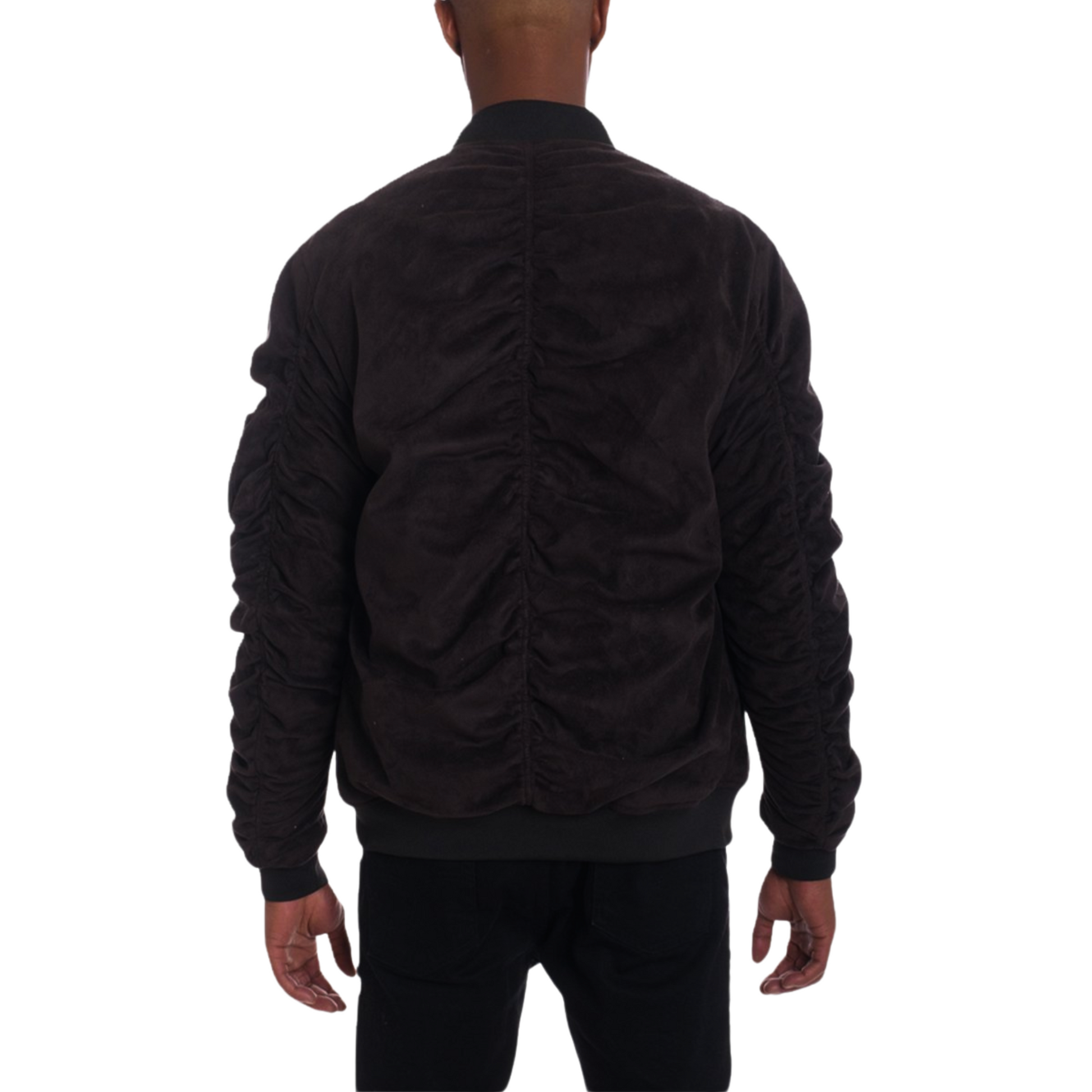Men's Super Soft Faux Suede Military Bomber Jacket - Ash and Chrome Clothing Co LLC