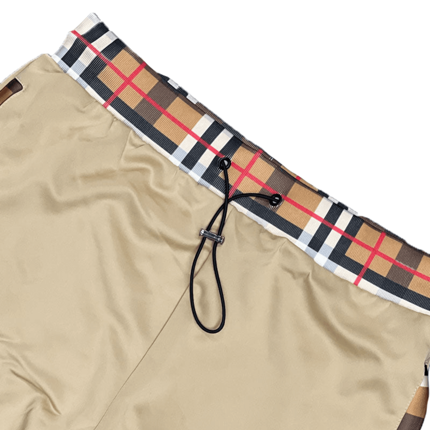 Men's two-piece Version Couture track suit with zip-up jacket and matching pants, featuring checkered detail on the collar, cuffs, and waistband.