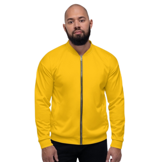 Men's Yellow Jacket Comfort Flex Bomber Jacket - Ash and Chrome Clothing Co LLC