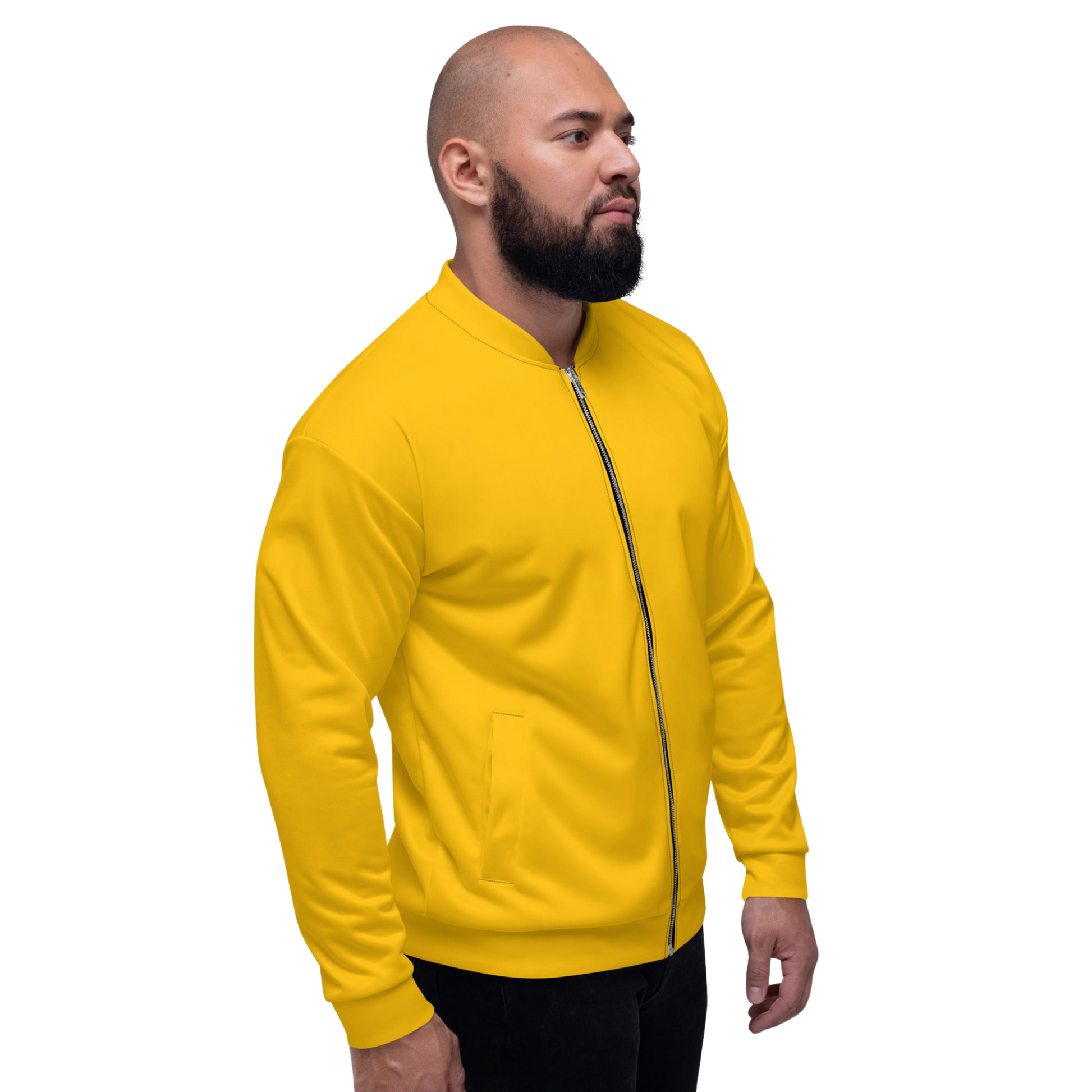 Men's Yellow Jacket Comfort Flex Bomber Jacket - Ash and Chrome Clothing Co LLC