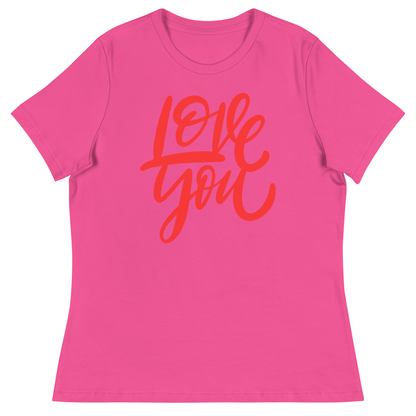 Premium Cotton "Love You' Short Sleeve T Shirt - Ash and Chrome Clothing Co.
