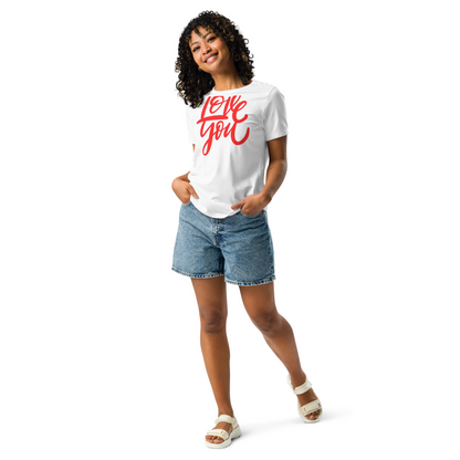 Premium Cotton "Love You' Short Sleeve T Shirt - Ash and Chrome Clothing Co.